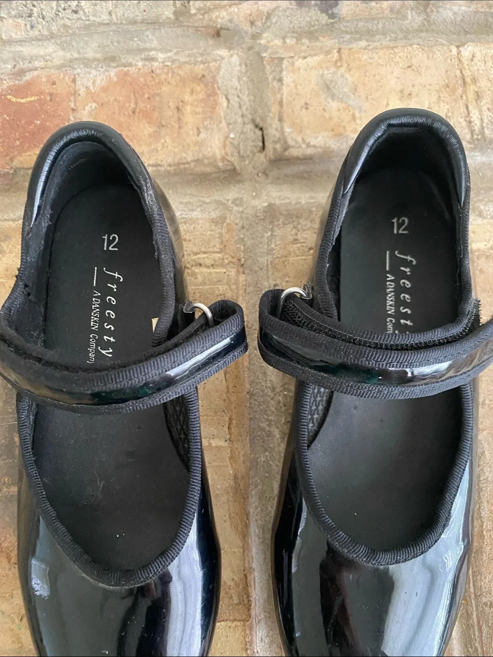 Freestyle Black Patent Mary Jane Tap Dance Shoes for Girls